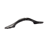 Momo Florencia Bow Handle 76mm in Matt Black - angled product view