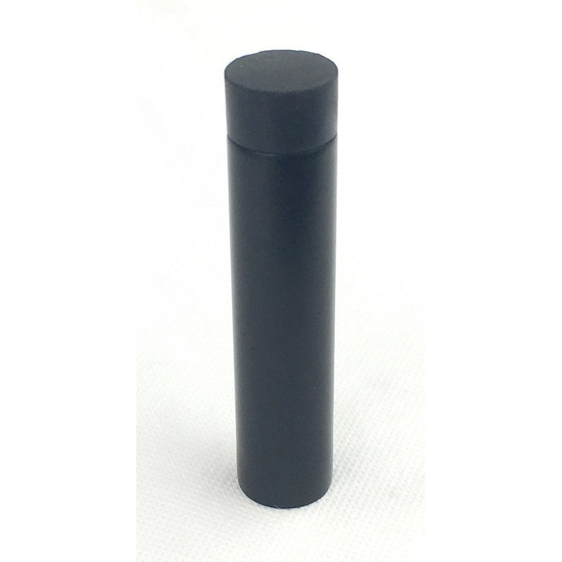 Cylinder Door Stop Matt Black - 85mm