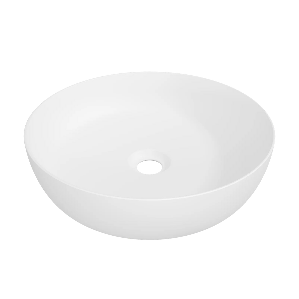 Timberline Chase Above Counter Basin 400mm Matte White