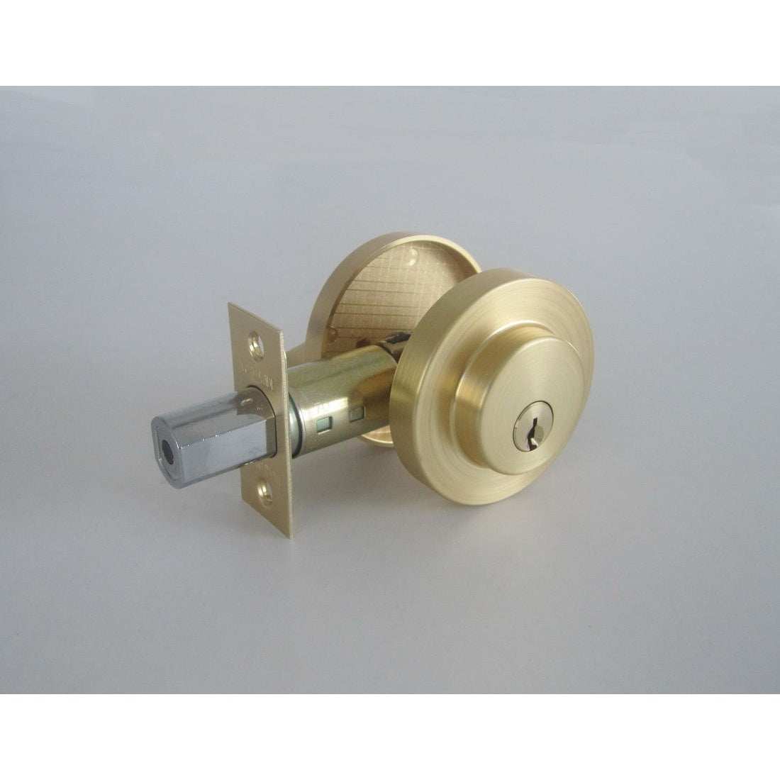 D301B Dead Bolt Single Cylinder - Satin Brushed Gold