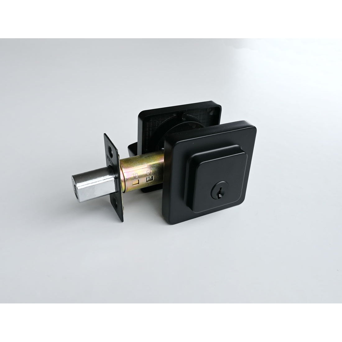 D401SQ Dead Bolt Single Cylinder - Matt Black