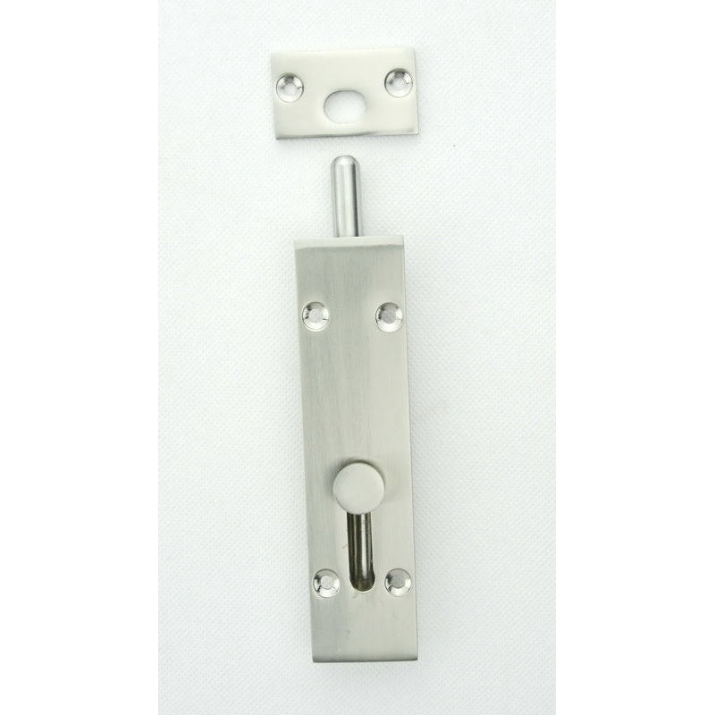 Drop Bolt 150mm Satin Nickel