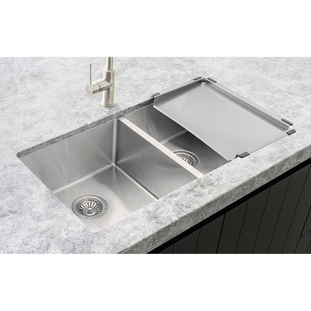 Dish Draining Tray - Brushed Nickel