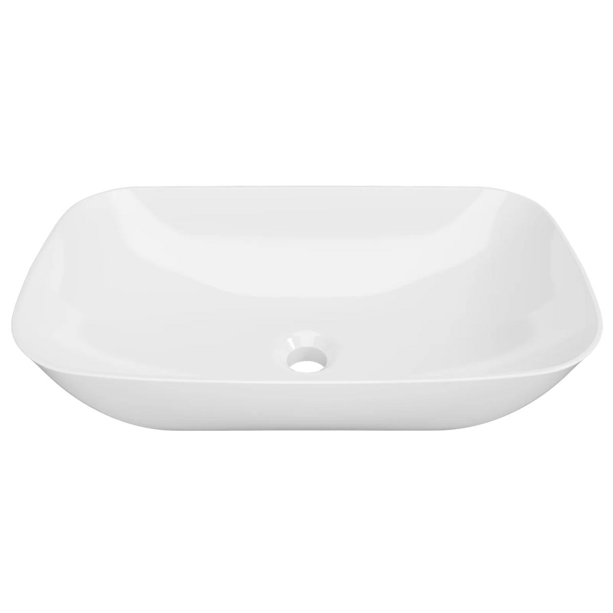 Timberline Delilah Above Counter Basin 590mm Gloss White