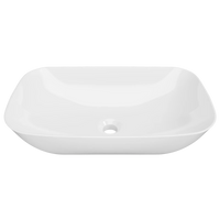 Delilah Above Counter Basin 590mm Gloss White – Gloss White