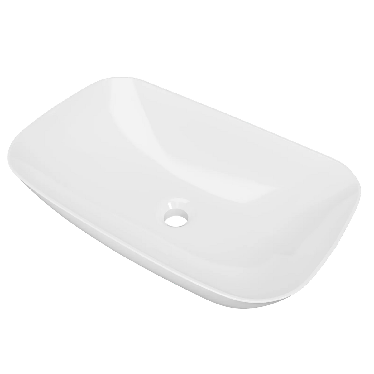 Timberline Delilah Above Counter Basin 590mm Gloss White - image 2