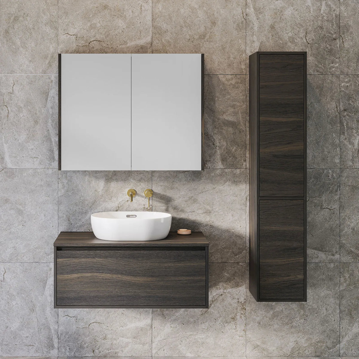 Timberline Delaware Vanity 1500mm Double Bowl