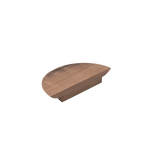 Momo Daintree Half Round 200mm In Raw Walnut