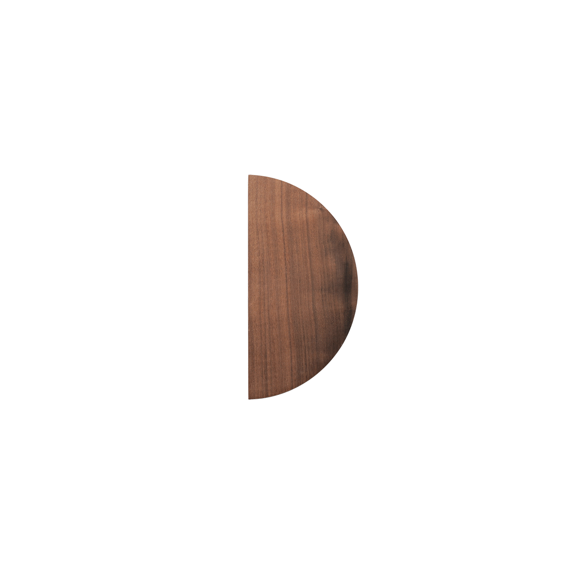 Momo Daintree Half Round 200mm In Raw Walnut - side profile view
