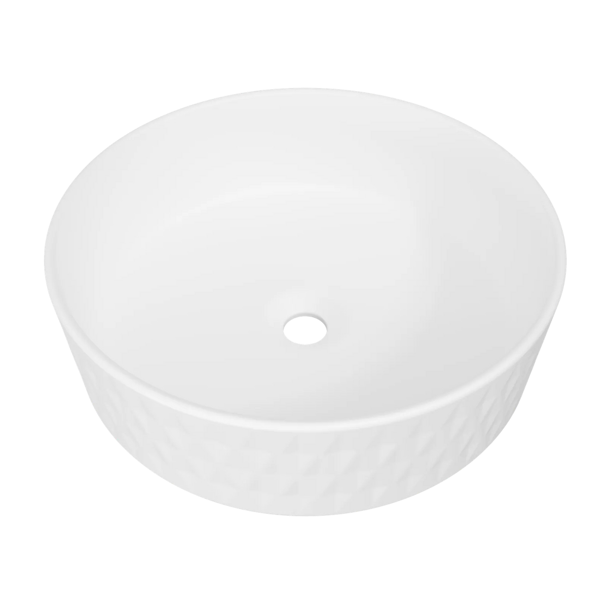 Timberline Diamond Above Counter Basin 360mm Matte White - image 2