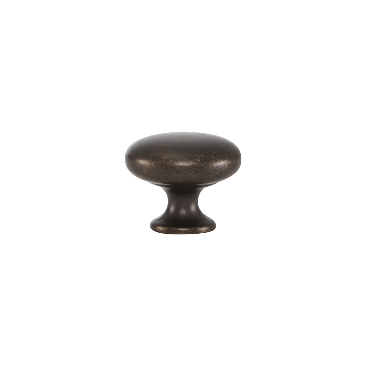 Momo Duke Round Knob 31mm in Antique Brass - rear mounting detail