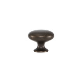 Momo Duke Round Knob 31mm in Antique Brass - rear mounting detail