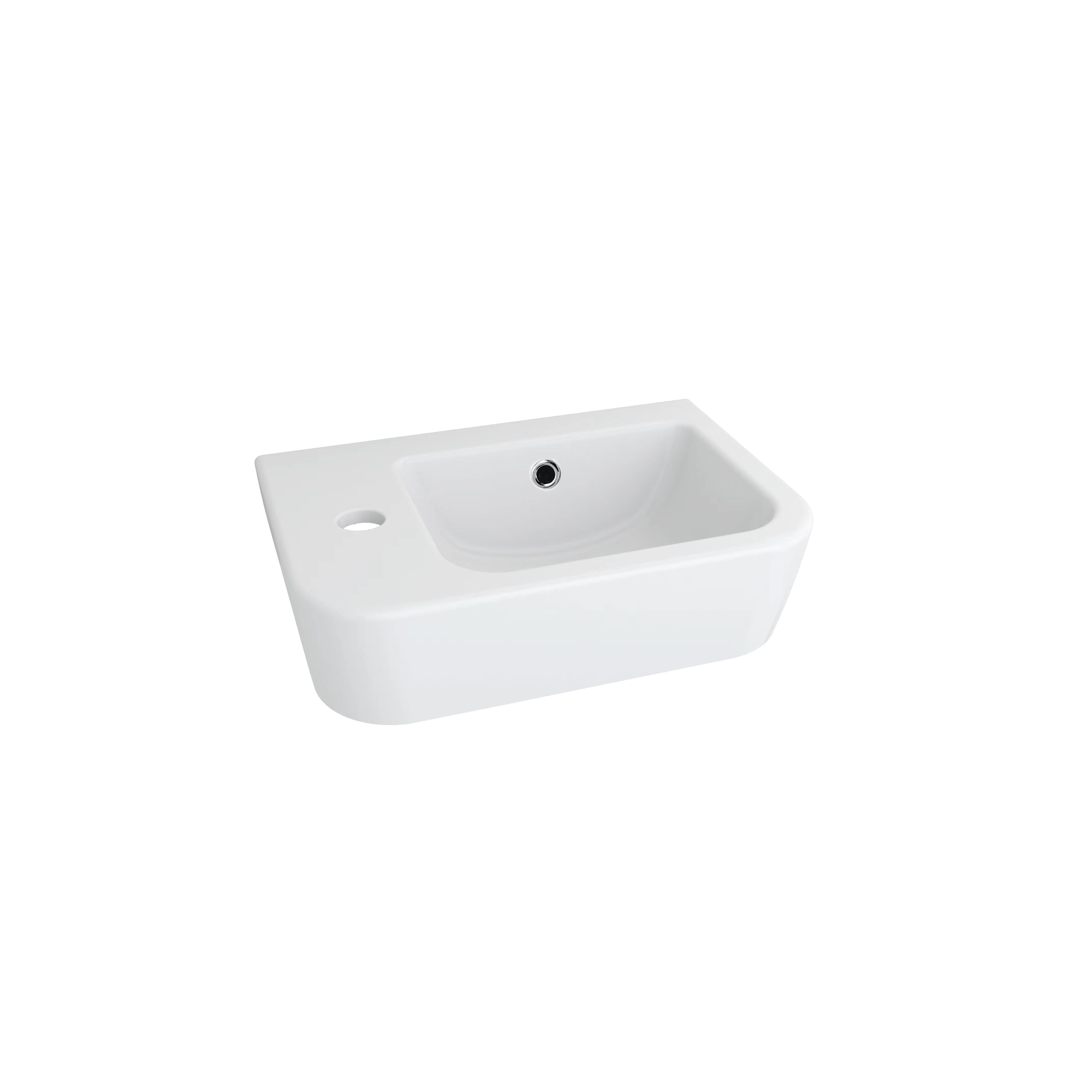 Dublin Compact Wall Hung Basin With Tap Landing