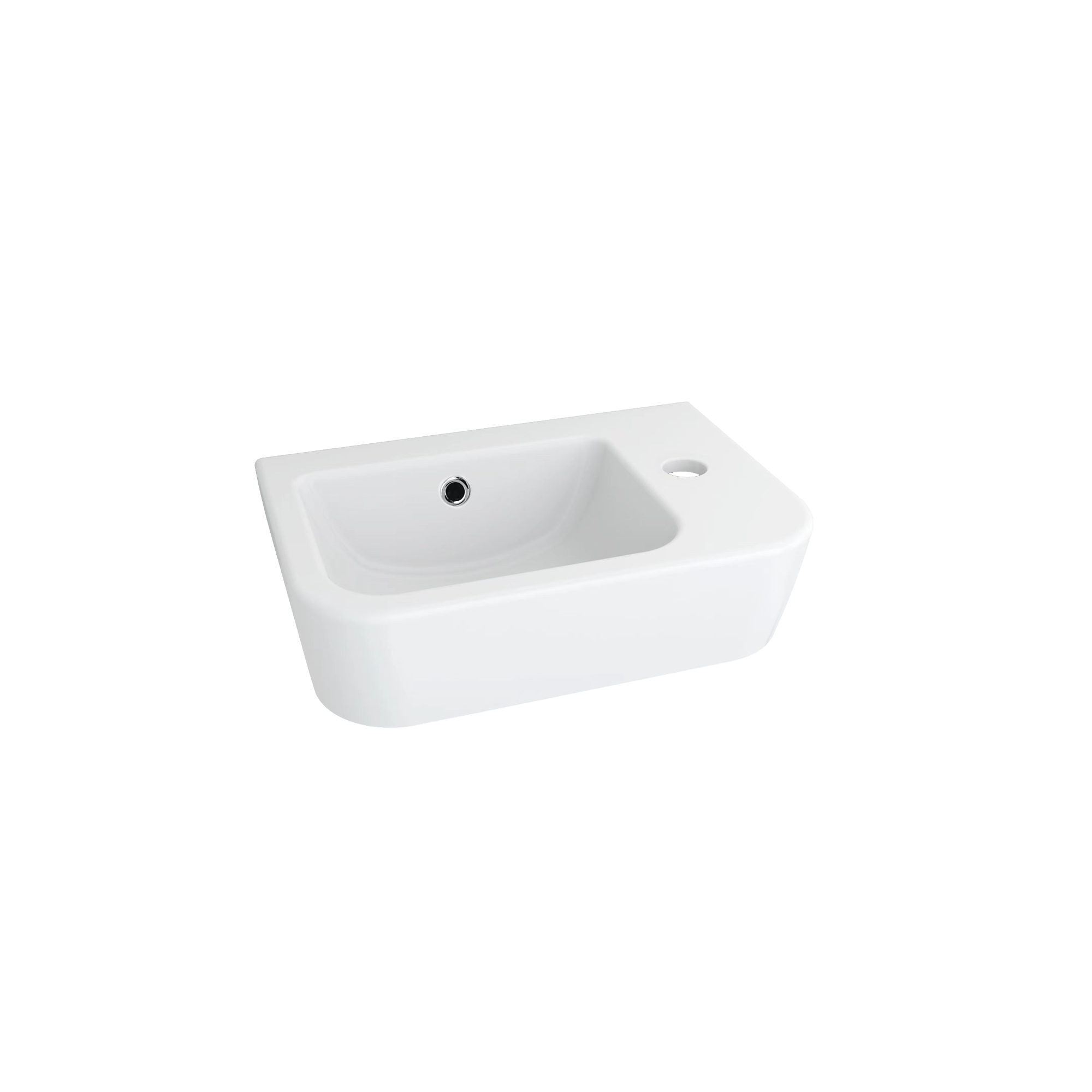 Dublin Compact Wall Hung Basin With Tap Landing