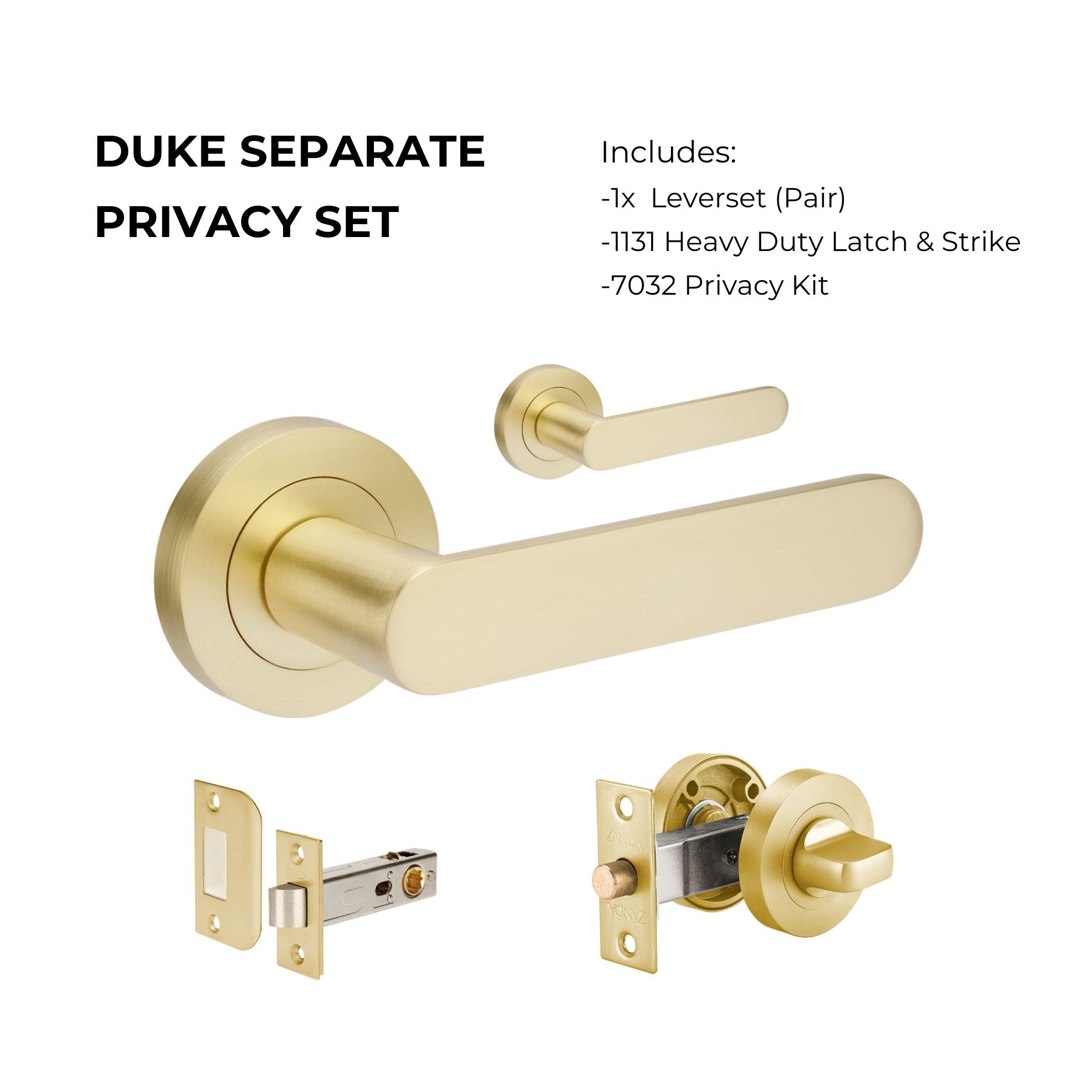 Duke – Satin Brass