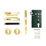 Momo Solid Brass Roller Mortice Entrance Set In