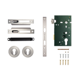 Momo Solid Brass Roller Mortice Entrance Set In