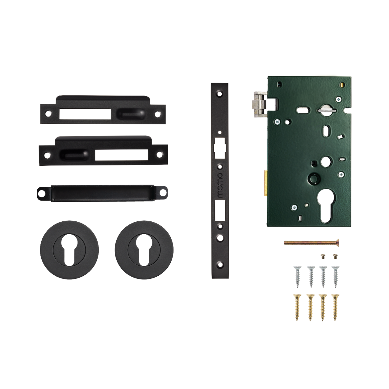 Momo Solid Brass Roller Mortice Entrance Set In