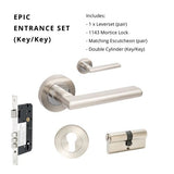 Epic – Brushed Nickel/Chrome Plate