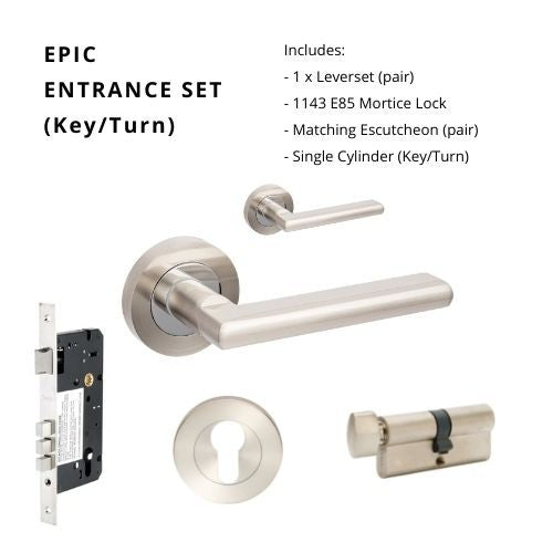Epic – Brushed Nickel/Chrome Plate