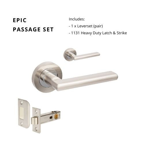 Epic – Brushed Nickel/Chrome Plate