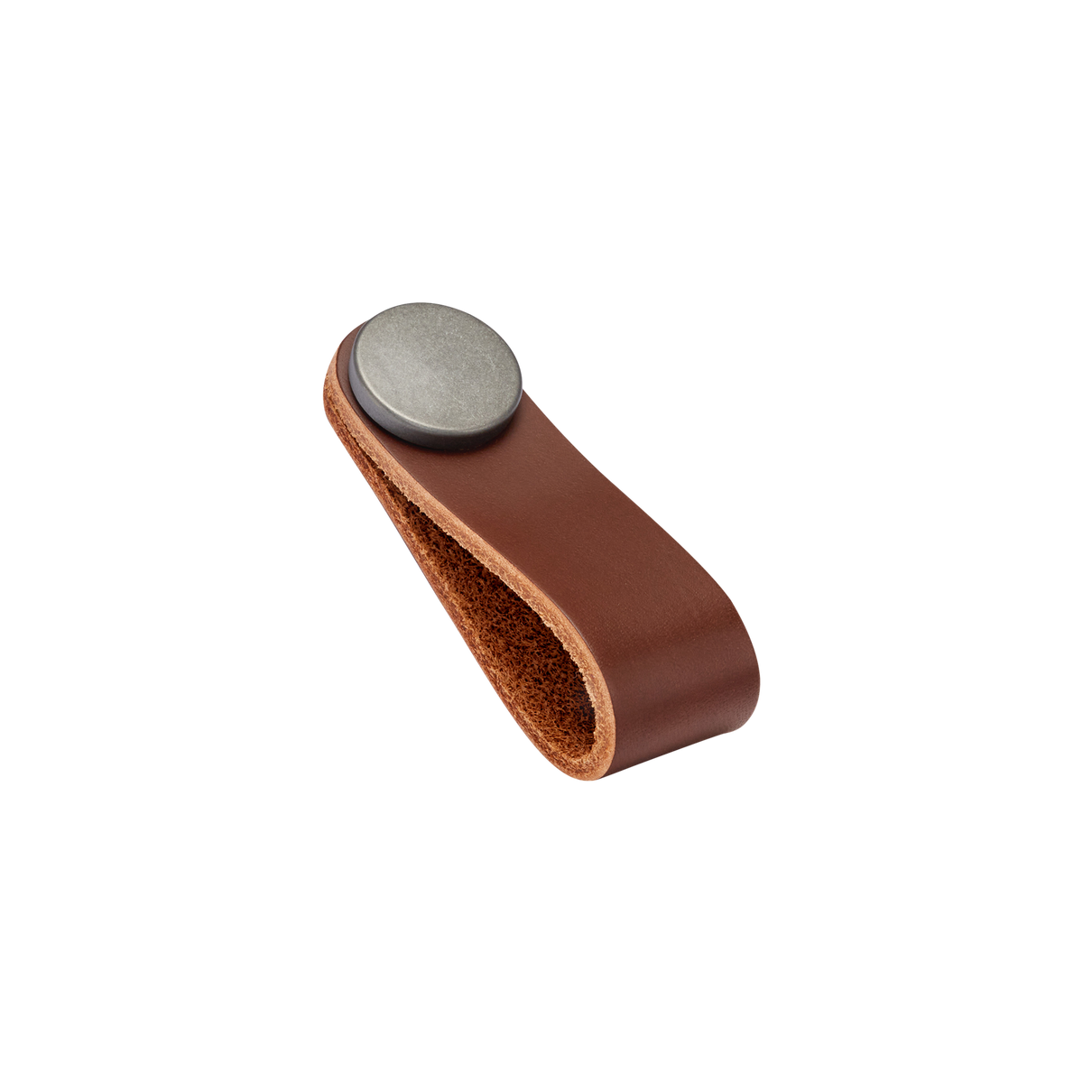 Momo Flexa Leather Pull 70mm - front view, door hardware accessory (9 of 12)