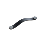 Momo Flexa Leather D Handle 160mm - finish and profile close-up