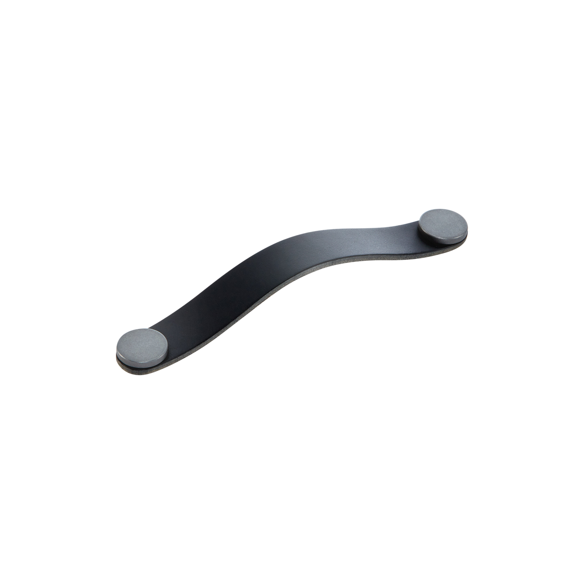 Momo Flexa Leather D Handle 160mm - finish and profile close-up