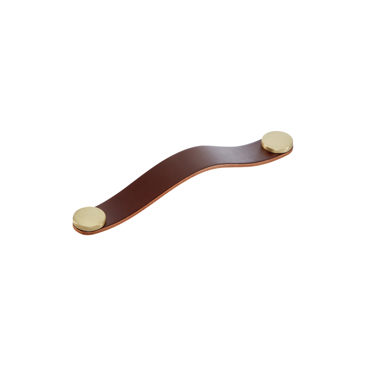 Momo Flexa Leather D Handle 160mm - close-up detail view
