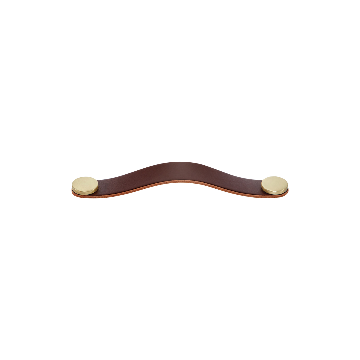 Momo Flexa Leather D Handle 160mm - side profile view