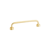 Momo Floid D Handle 128mm - rear mounting detail, cabinet hardware