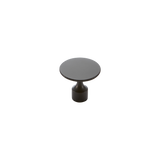Momo Floid Knob 35mm in Matt Black - front view, cabinet hardware