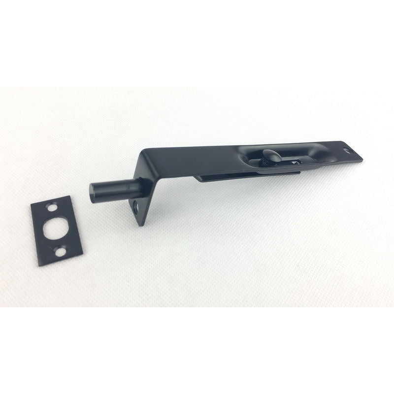 Flush Bolt Matt Black -150mm