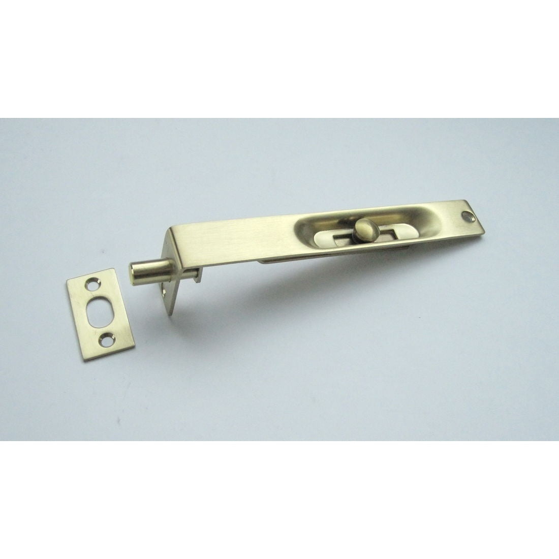 Flush Bolt 150mm Satin Brass