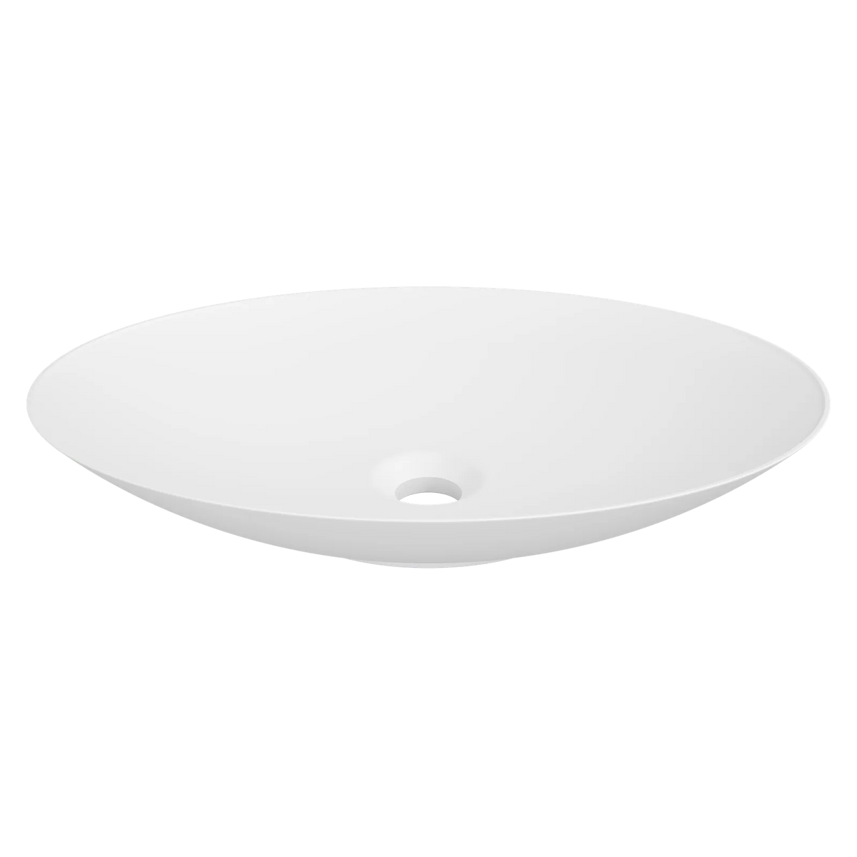 Timberline Feather Above Counter Basin 510mm Matte White