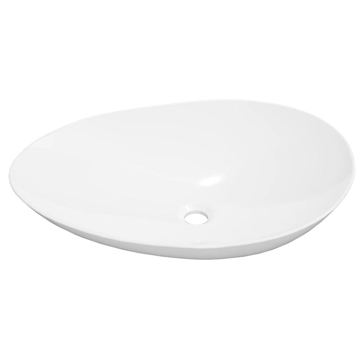 Timberline Fleur Above Counter Basin 630mm Gloss White
