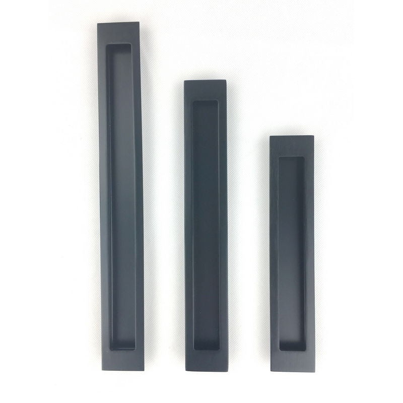 Flush Pull SL Matt Black 200 x37mm, 250x37mm, 300x37mm