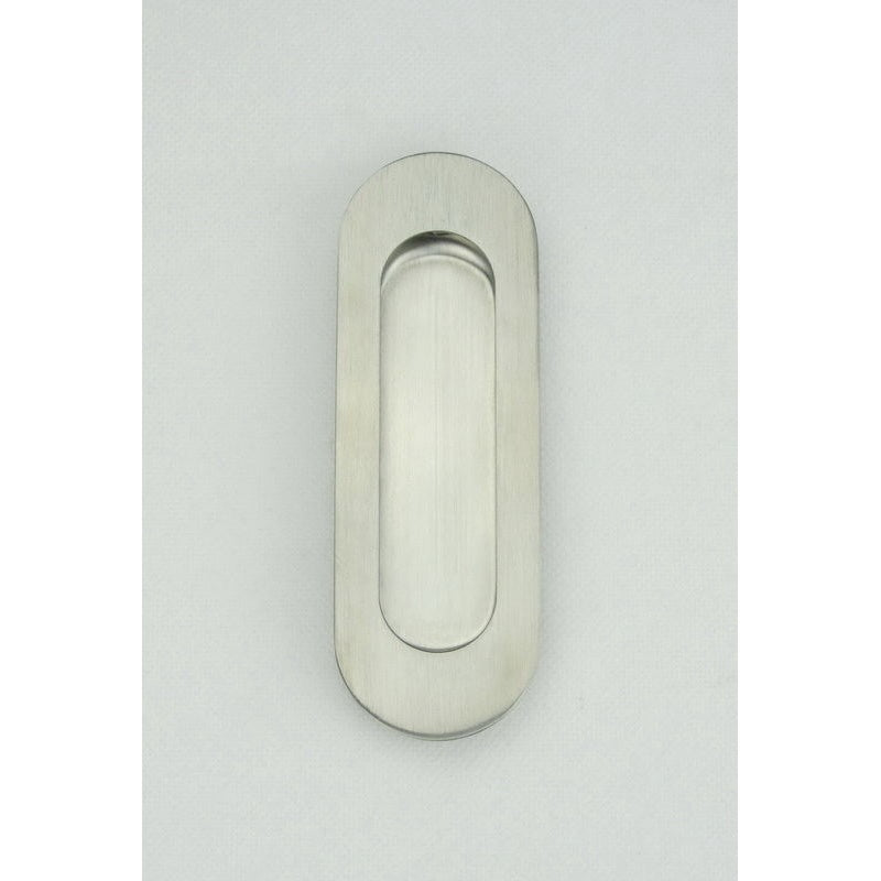 Flush Pull Radius 120x40mm Satin Stainless