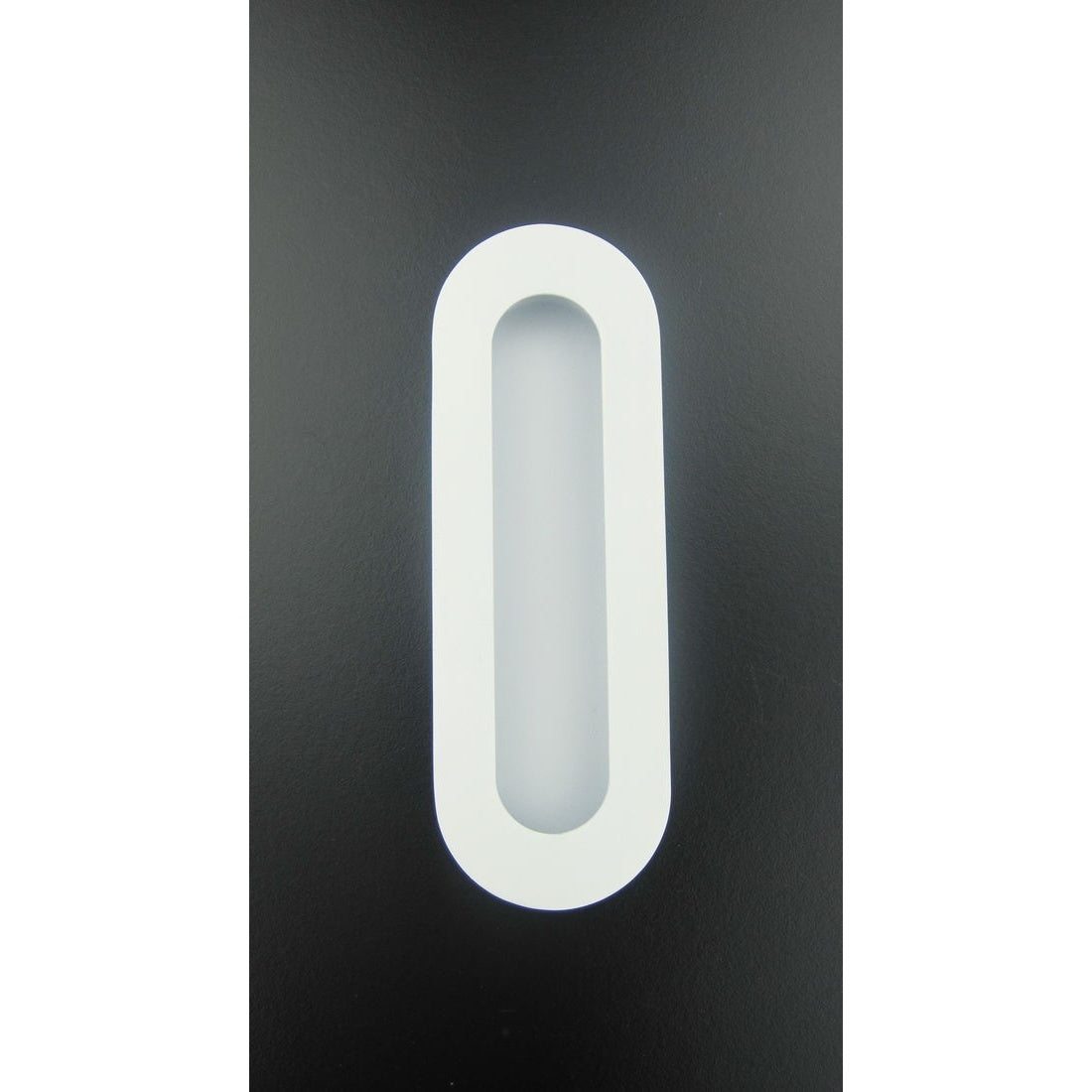 Flush Pull 150x50mm Radius Matt White