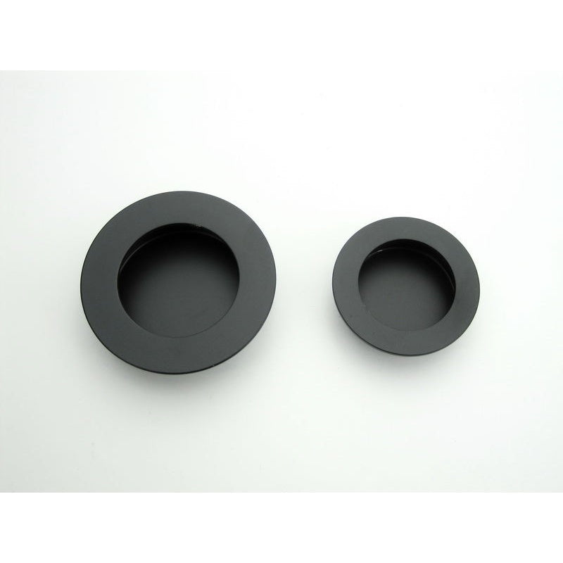Flush Pull Round 50 & 65mm matt Black