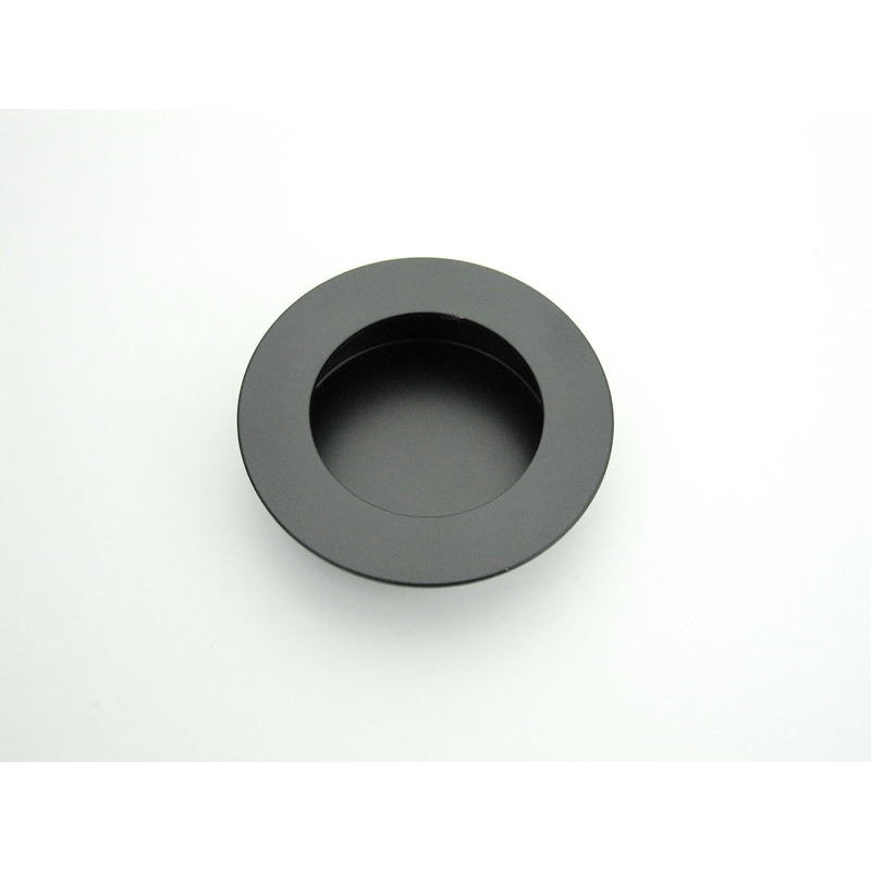 Flush Pull Round 50mm Matt Black