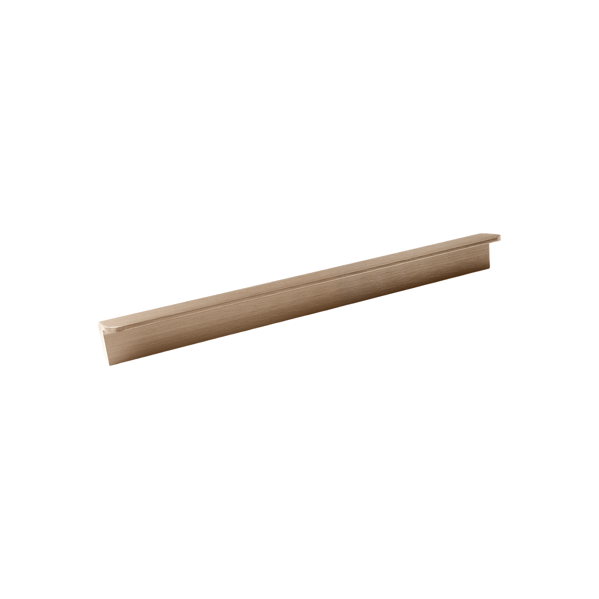 Momo Flapp Pull Handle 160mm in Brushed Dark Brass - finish and profile close-up