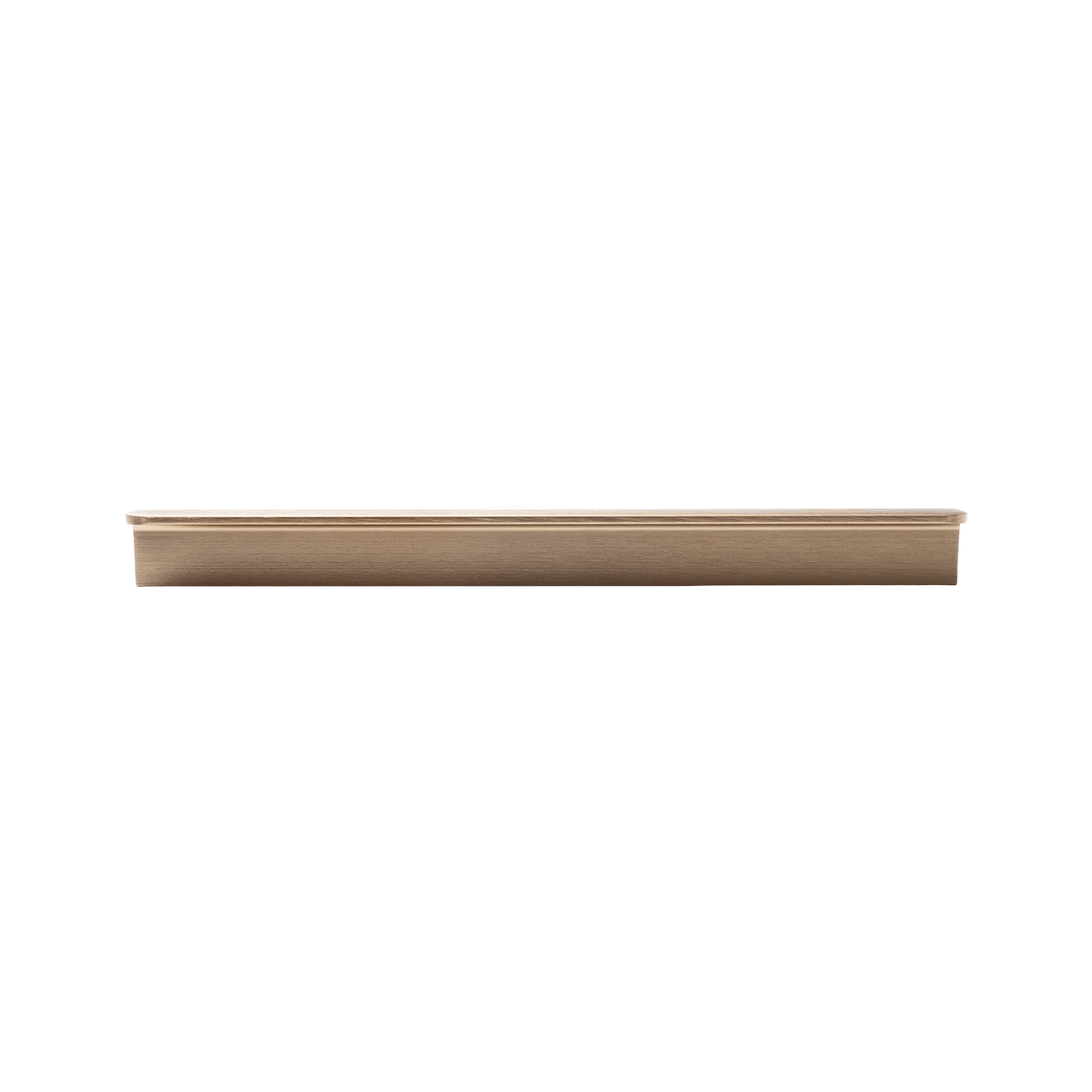 Momo Flapp Pull Handle 160mm in Brushed Dark Brass - front view