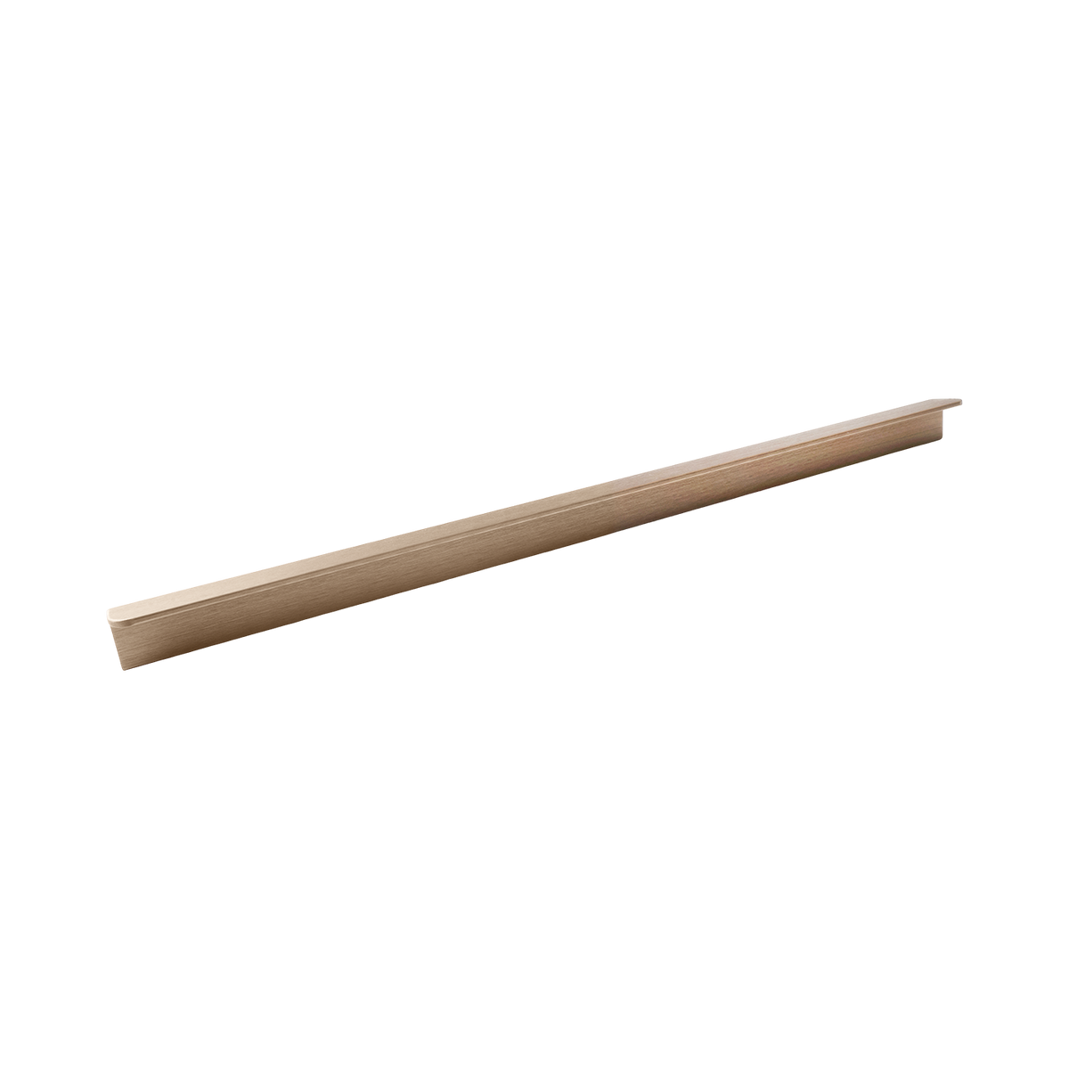 Momo Flapp Pull Handle 256mm in Brushed Dark Brass - side profile view