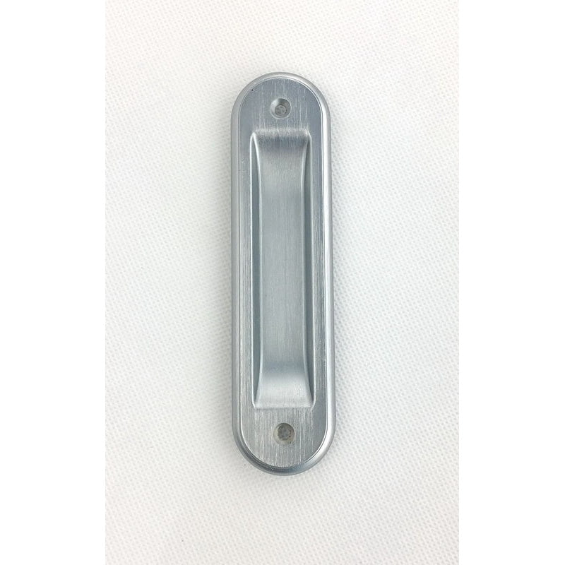 Flush Pull Radius 128x33mm Satin Chrome