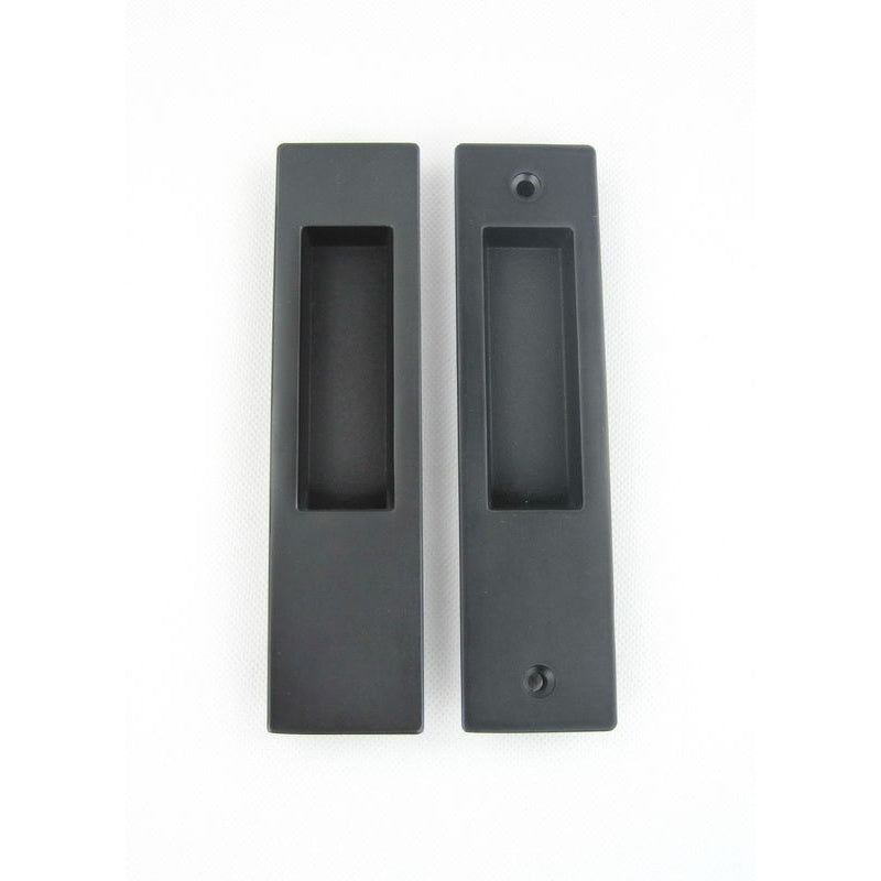 Flush Pull (back to back) Matt Black -160x40mm