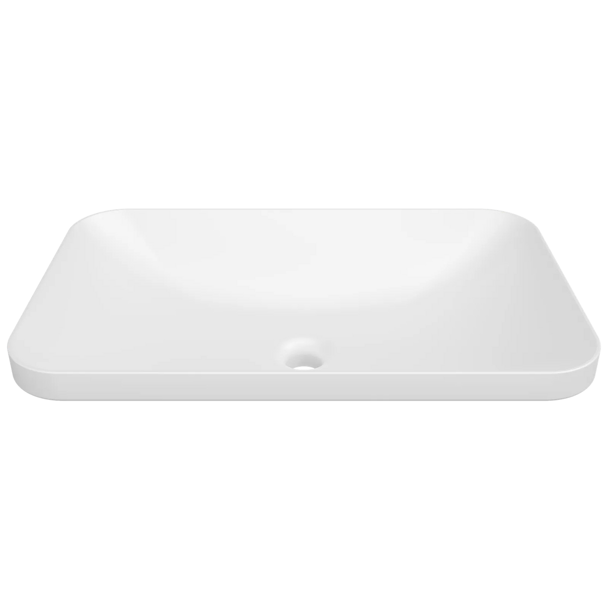 Timberline George Semi Inset Basin 600mm Matte White