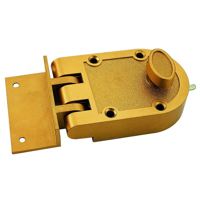 H101 Jimmy Proof One Cylinder Lock -Gold Plated