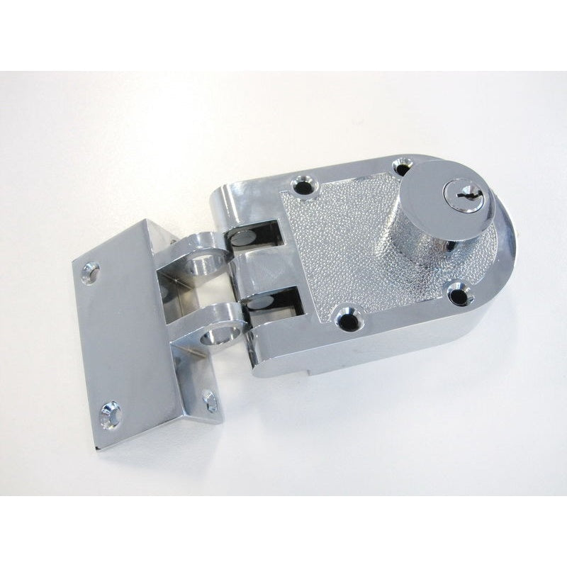 H102 Jimmy Proof Two Cylinder Lock -Chrome Plated