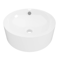 Hazel Above Counter Basin 360mm Gloss White – Gloss White